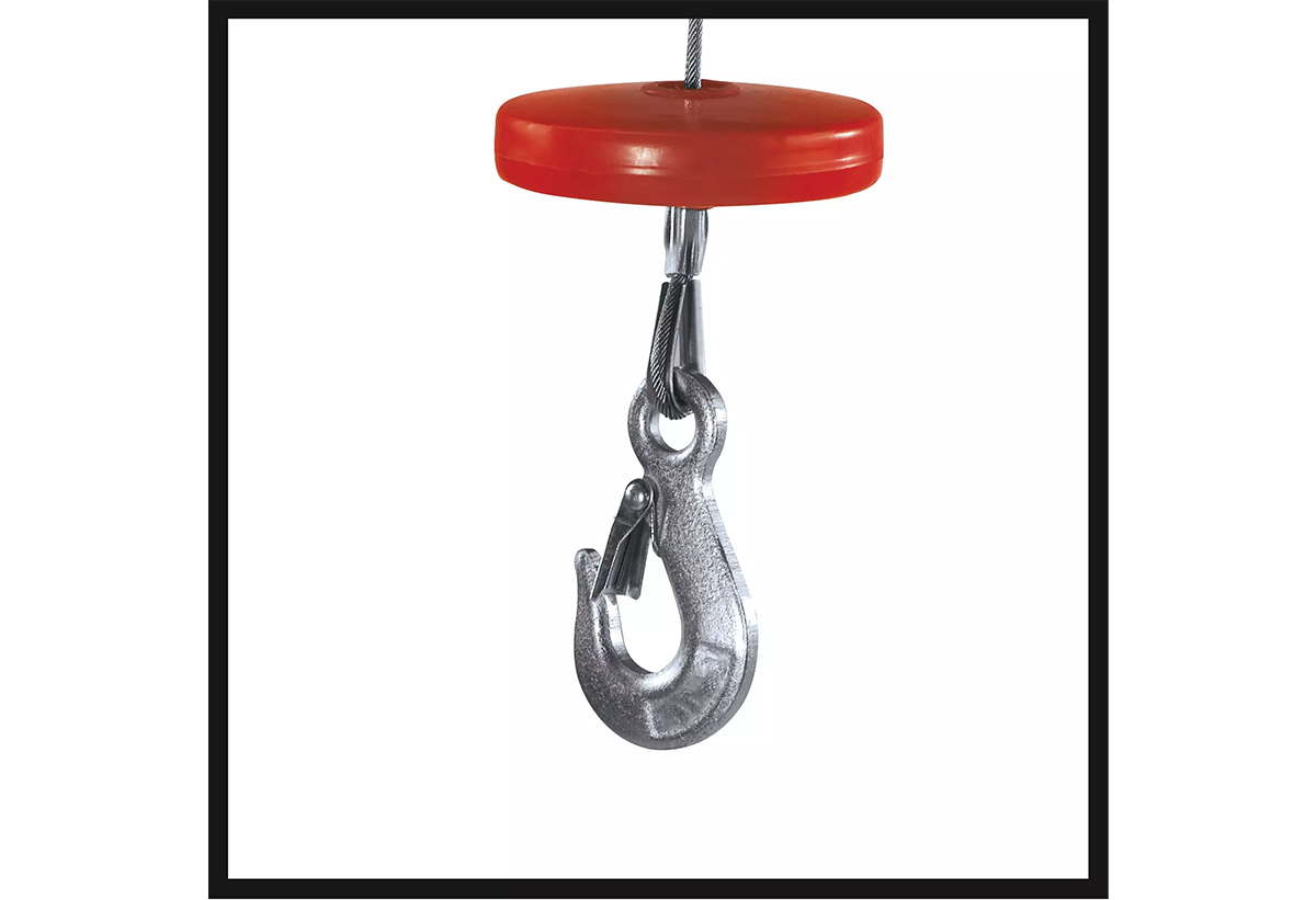 Απεικονίζεται κοντινό στον γάντζο.